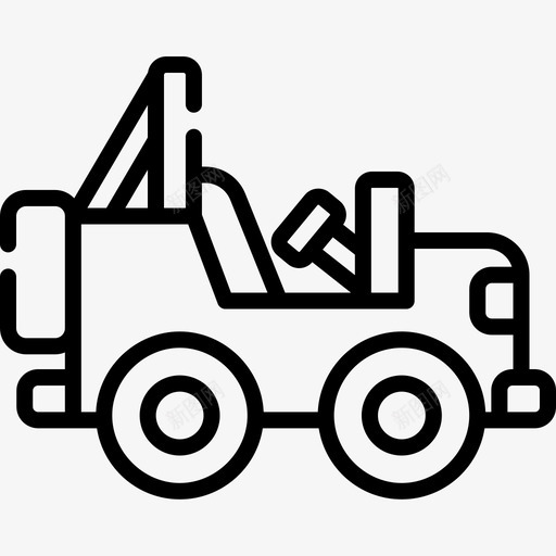 卡车丛林12直线型图标svg_新图网 https://ixintu.com 丛林 卡车 直线 线型