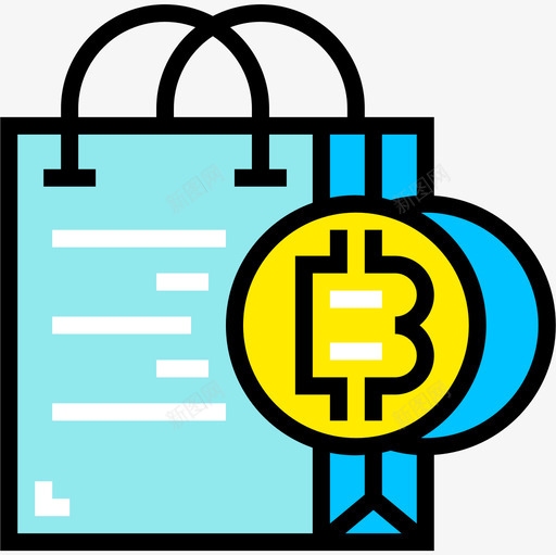 比特币比特币108线性颜色图标svg_新图网 https://ixintu.com 比特 线性 颜色