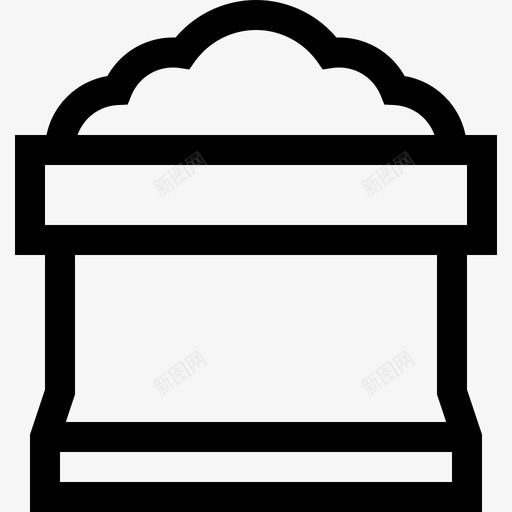 盆栽土温室8线性图标svg_新图网 https://ixintu.com 温室 盆栽 线性