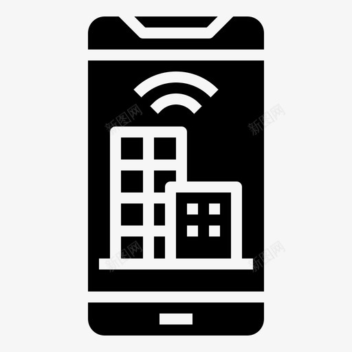 智能城市智能城市42填充图标svg_新图网 https://ixintu.com 城市 填充 智能