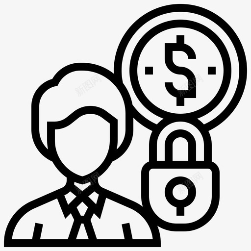 会计会计21线性图标svg_新图网 https://ixintu.com 会计 线性