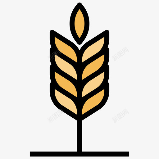 大麦农耕83线性颜色图标svg_新图网 https://ixintu.com 农耕 大麦 线性 颜色