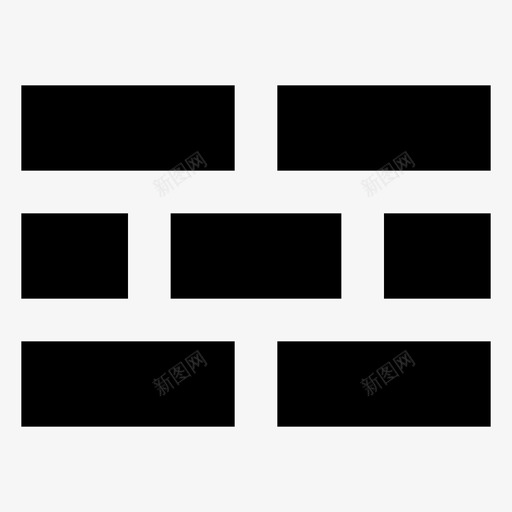 墙块砖图标svg_新图网 https://ixintu.com 分区 安全 实心 游戏 设备 防火墙