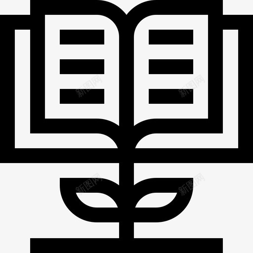 知识书籍和阅读7线性图标svg_新图网 https://ixintu.com 书籍 知识 线性 阅读