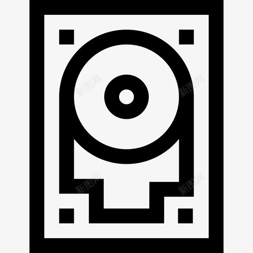 硬盘计算机功能6线性图标svg_新图网 https://ixintu.com 功能 硬盘 线性 计算机