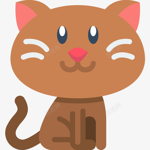 快乐猫化身平坦图标svg_新图网 https://ixintu.com 化身 平坦 快乐