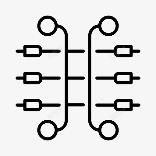 电路电气电工图标svg_新图网 https://ixintu.com 电力 电工 电气 电路 能源