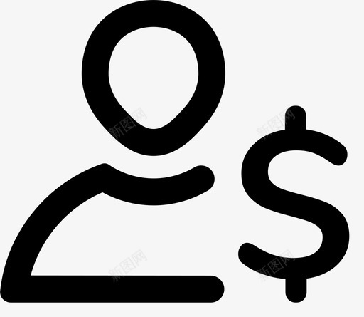 经纪人代理人银行家图标svg_新图网 https://ixintu.com 代理人 卖方 经理 经纪人 银行家