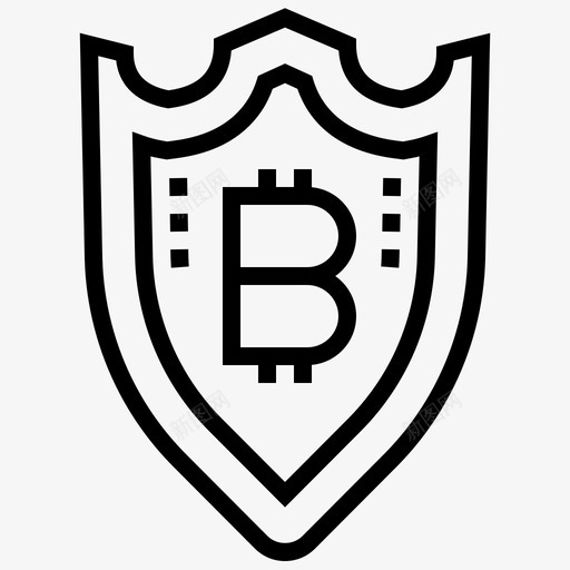 比特币区块链35线性图标svg_新图网 https://ixintu.com 区块 比特 线性