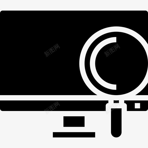 监视器搜索15实心图标svg_新图网 https://ixintu.com 实心 搜索 监视器