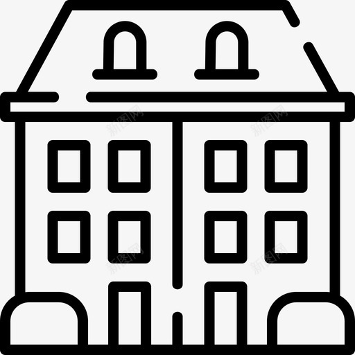 城市11号公寓直线图标svg_新图网 https://ixintu.com 11号 公寓 城市 直线