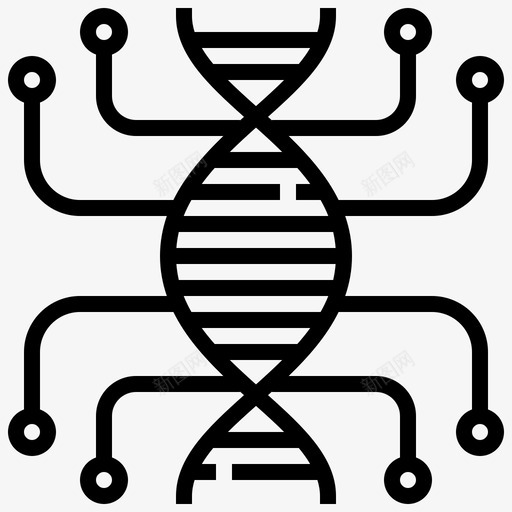 遗传生物学工程图标svg_新图网 https://ixintu.com 医学 姆林 工程 斯特 生物学 科学 遗传