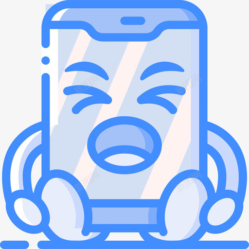 手机可爱的tech4蓝色图标svg_新图网 https://ixintu.com tech 可爱 手机 爱的 蓝色