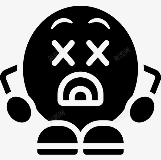 死了表情人加油图标svg_新图网 https://ixintu.com 加油 情人 死了 表情
