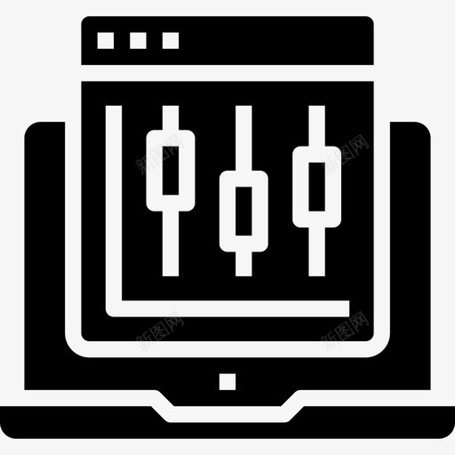 图表数字货币填充图标svg_新图网 https://ixintu.com 图表 填充 数字 货币