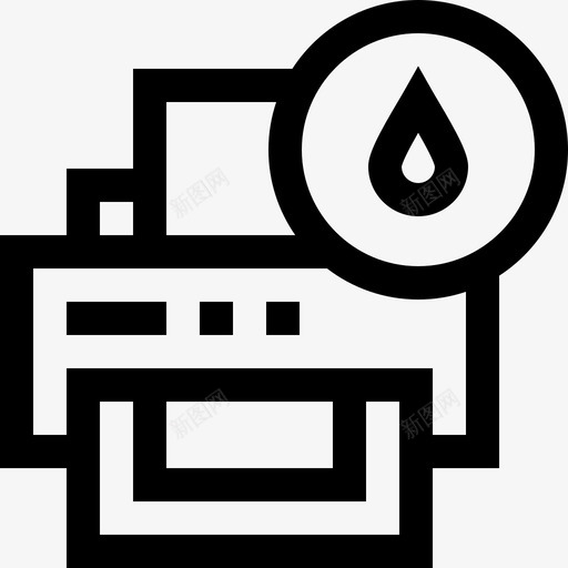 打印机打印37线性图标svg_新图网 https://ixintu.com 打印 打印机 线性