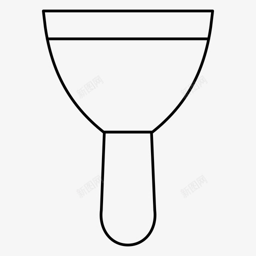 刮刀建筑清洁图标svg_新图网 https://ixintu.com 刮刀 图标 在建 工具 建筑 施工 清洁 细线