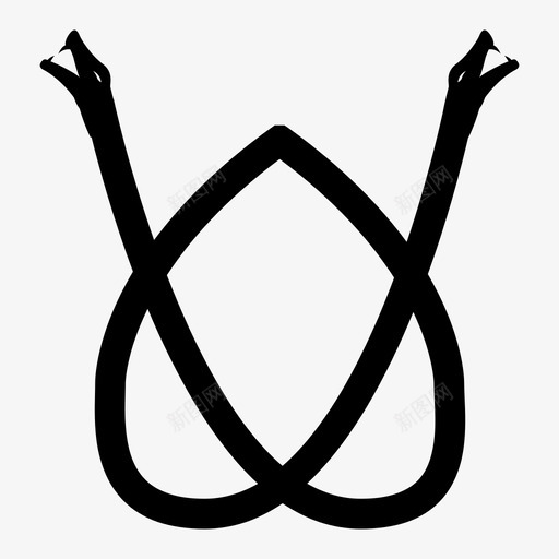 蛇心屁股蛇图标svg_新图网 https://ixintu.com 图标 屁股 蛇心 蛇蛇 风格