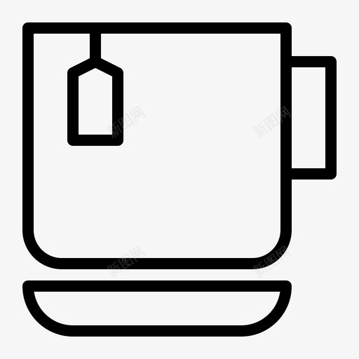 茶早餐咖啡厅图标svg_新图网 https://ixintu.com 咖啡厅 早餐 杯子 茶杯 酒店 餐厅