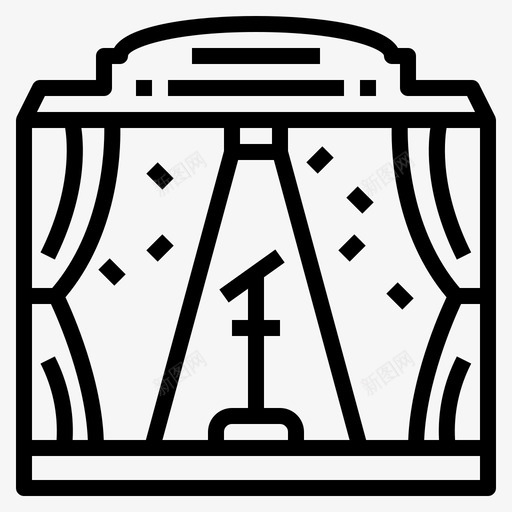 舞台音乐会文化图标svg_新图网 https://ixintu.com OK 卡拉 娱乐 文化 舞台 音乐会