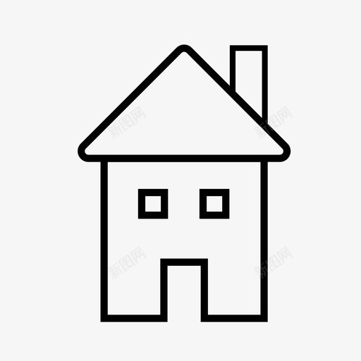 房子家门图标svg_新图网 https://ixintu.com 地方 家门 房子 房子家