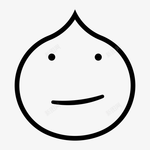 眨眼感情脸图标svg_新图网 https://ixintu.com 感情 手势 眨眼