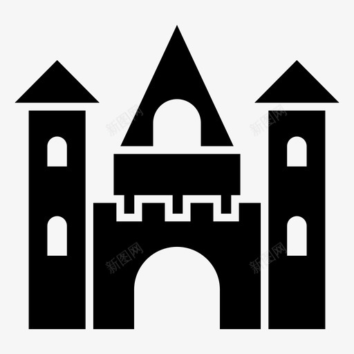新天鹅堡建筑著名地标图标svg_新图网 https://ixintu.com 世界 名地 堡新 天鹅 建筑 德国 新天鹅 旅游 著名