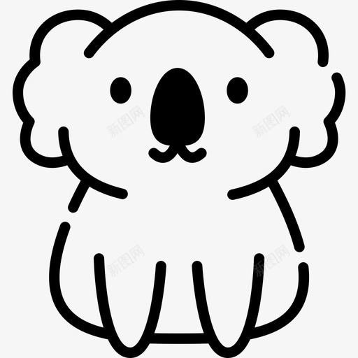 考拉动物55直系图标svg_新图网 https://ixintu.com 动物 直系 考拉