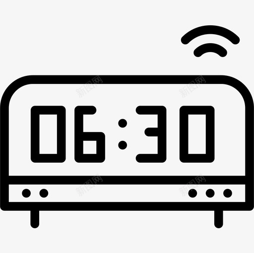 时钟时间61线性图标svg_新图网 https://ixintu.com 时钟 时间 线性