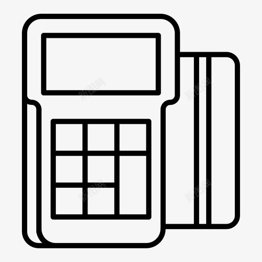 pos机商务信用卡图标svg_新图网 https://ixintu.com pos 信用卡 商务 扫码 概要 签证 财务 金融