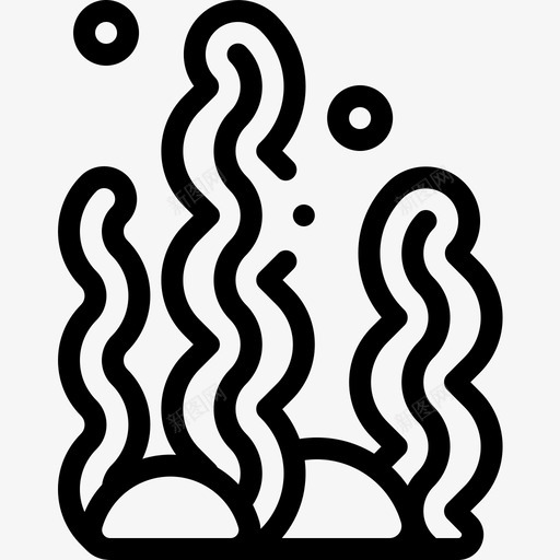 珊瑚海洋生物42线状图标svg_新图网 https://ixintu.com 海洋生物 珊瑚 线状