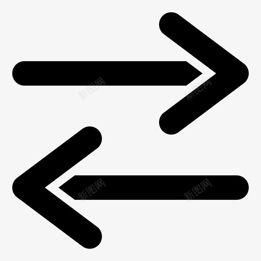 转移箭头20字形图标svg_新图网 https://ixintu.com 字形 箭头 转移