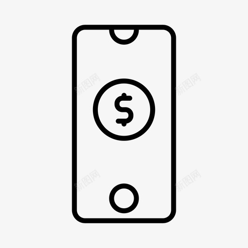 商务电话财务付款图标svg_新图网 https://ixintu.com 付款 商务电话 财务