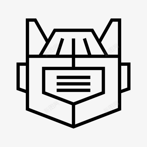 机器人人工半机器人图标svg_新图网 https://ixintu.com 人头 人工 智能 智能机 机器 机器人