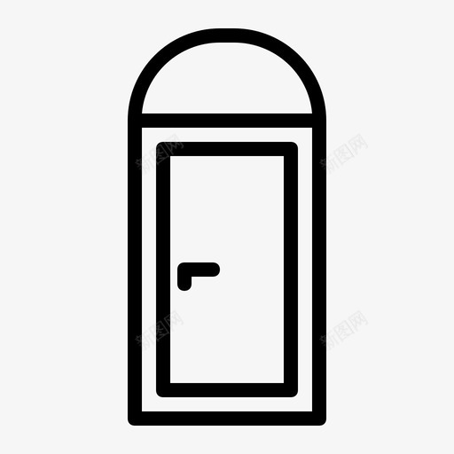 门门口入口图标svg_新图网 https://ixintu.com 入口 前门 起居室 酒店 门口