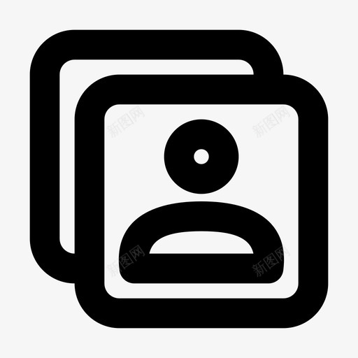 联系人朋友个人资料图标svg_新图网 https://ixintu.com 个人资料 图标 基本 朋友 用户 用户界面 联系人