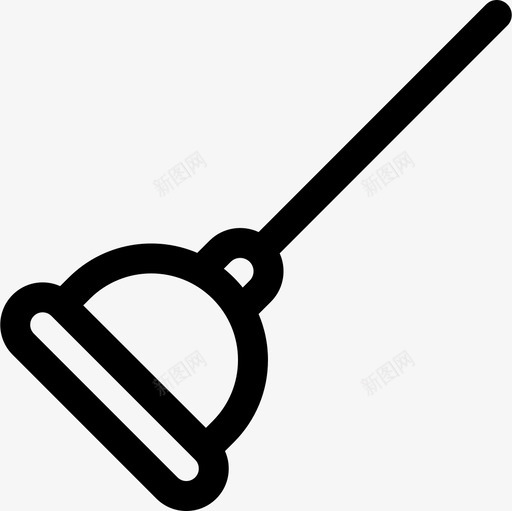 柱塞管道工15线性图标svg_新图网 https://ixintu.com 柱塞 管道工 线性