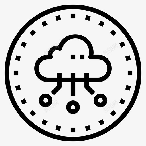 云物联网78线性图标svg_新图网 https://ixintu.com 线性 联网