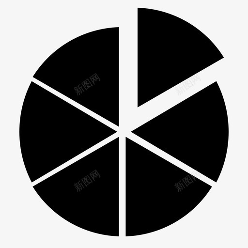 饼图分析云计算图标svg_新图网 https://ixintu.com 云计算 信息 分析 统计 饼图
