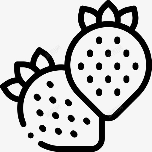 草莓夏季食品和饮料3线性图标svg_新图网 https://ixintu.com 夏季 线性 草莓 食品 饮料