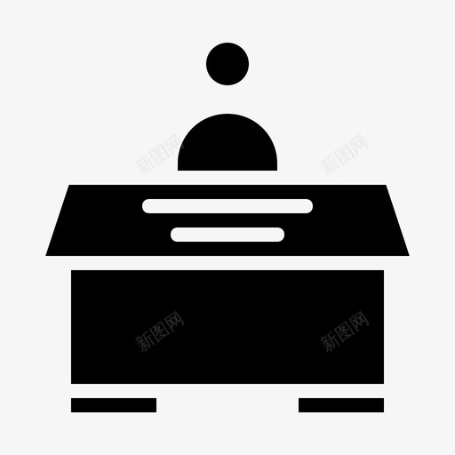 客户服务人员支持图标svg_新图网 https://ixintu.com 人员 员工 客户服务 支持