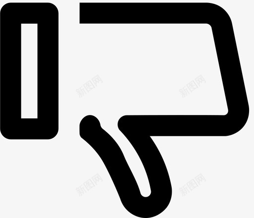大拇指朝下不喜欢手图标svg_新图网 https://ixintu.com 不喜欢 大拇指 朝下 标记 评分