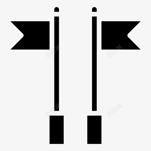 旗帜铁路40填充图标svg_新图网 https://ixintu.com 填充 旗帜 铁路