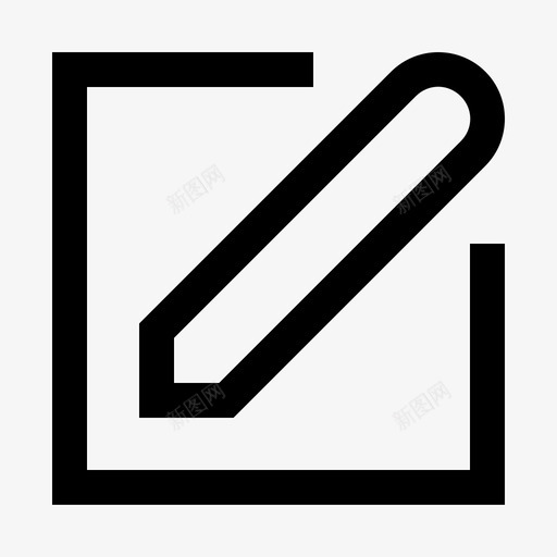 写编辑铅笔图标svg_新图网 https://ixintu.com 用户界面 编辑 轮廓 铅笔
