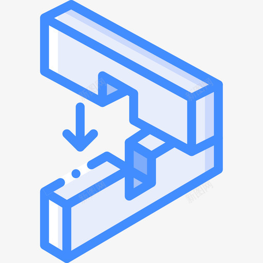 建筑和工具木工1蓝色图标svg_新图网 https://ixintu.com 工具 建筑 木工 蓝色