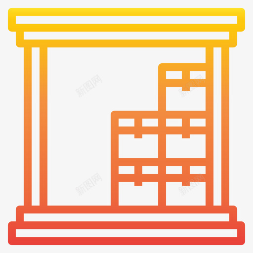 仓库物流49坡度图标svg_新图网 https://ixintu.com 仓库 坡度 物流