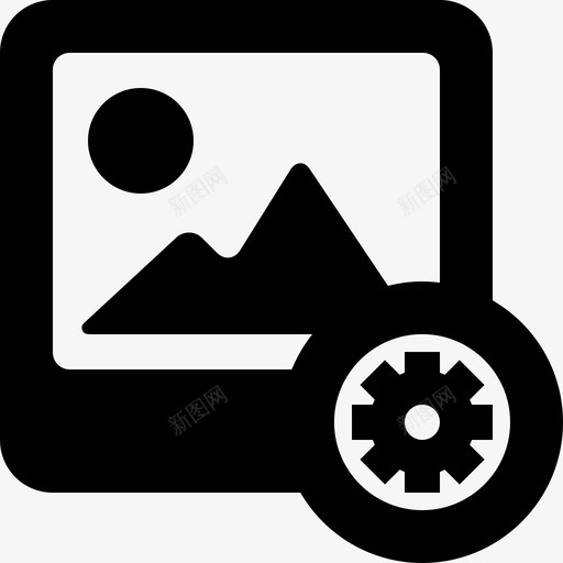 照片设置附件图标svg_新图网 https://ixintu.com 不同 同类型 图片 文件 文件夹 照片 设置 附件