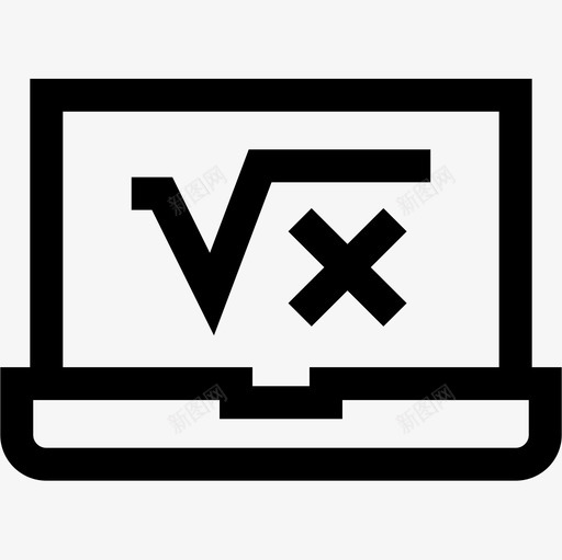 算算书呆子40线性图标svg_新图网 https://ixintu.com 书呆子 算算 线性