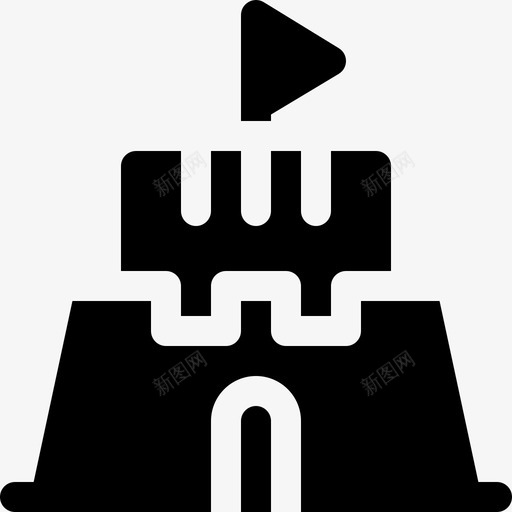 沙堡操场48已满图标svg_新图网 https://ixintu.com 已满 操场 沙堡