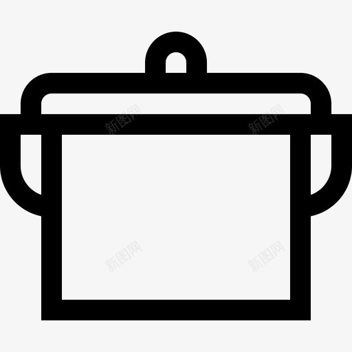 锅家常用品27线状图标svg_新图网 https://ixintu.com 家常 用品 线状
